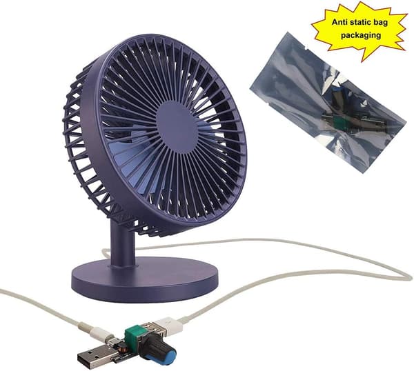 USB-ventilatorhastighedsregulator, DC 5V Trinløs Mini USB-ventilatorregulator DC 4-12V til 2,5-8V 5W Regulator (3 STK)