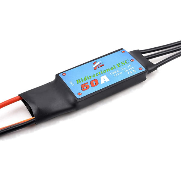 Dubbelriktad 50A borstlös ESC, marin pneumatisk undervattenspropeller 50A
