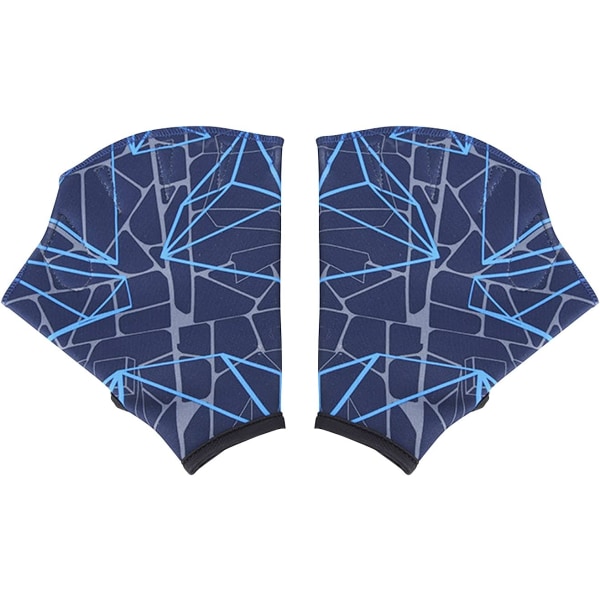 Nylon simhandskar för simning, simning med simhud, handskar med simhud, vattenträning, handskar med simhud, stora blue l