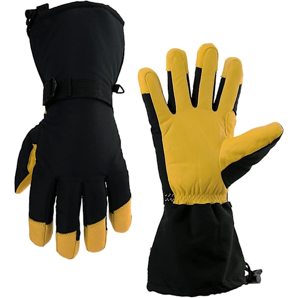Vinterhandskar Skidvantar 3M Thinsulate Isolerade Snö Arbetsvärmda Handskar Termiska för Män och Kvinnor, XL xl