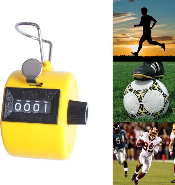 Håndholdt tæller 4-bit robot håndfladeklikker sportsscoretæller 4 stk.