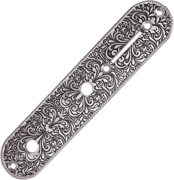 Elektrisk gitar kontrollkrets jernplate gir kretsmontering metallplate - sølv