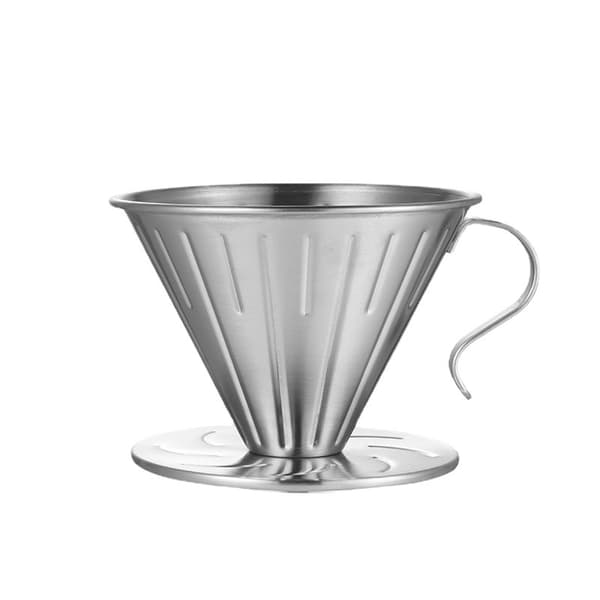 Manuell kaffefilter, gjenbrukbart kaffefilter i rustfritt stål