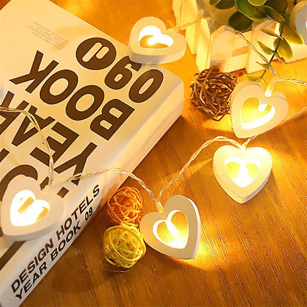 1 st Love Heart Modeling Lamp String Romantisk String Light Dekorativt Ljus