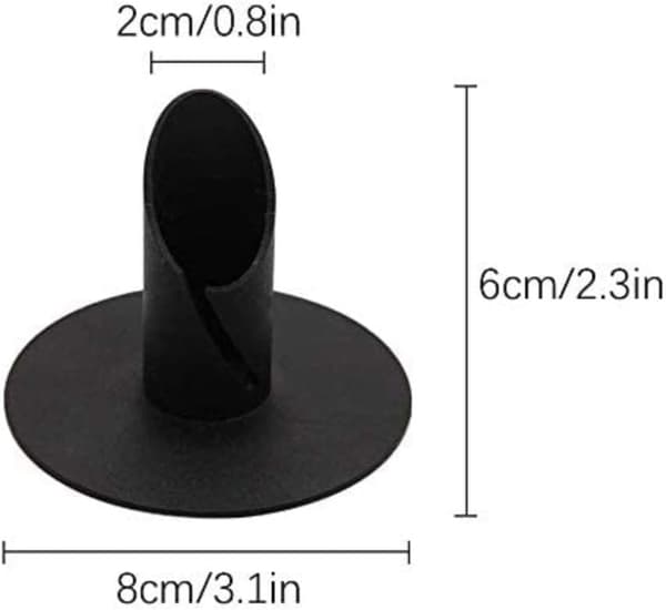 2 metall koniske lysestakeholdere, moderne lysestake, til bryllup, bursdag