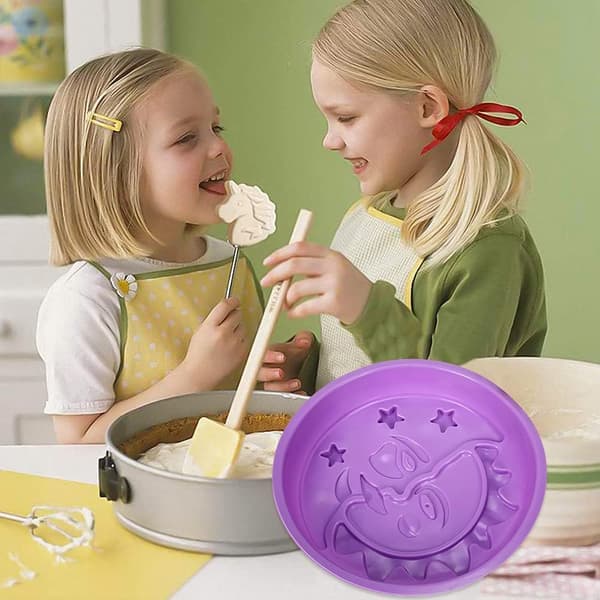 Silikon kakeform Sol Måne Silikon Kakeform Non-Stick Rund Kakebakeform