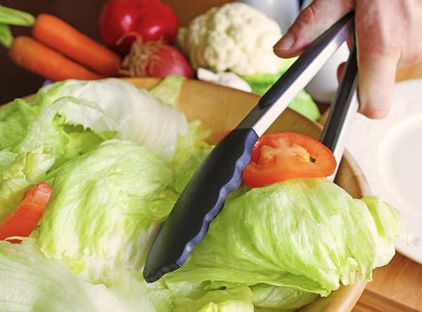 2 stk. tang i rustfrit stål med ridsefri spidser og silikonepudehåndtag