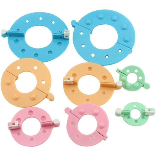 Essentiell Pom-pom-tillverkare för Fluff Ball Weaver Needle Knitting DIY-verktyg (8PCS-4 storlekar)