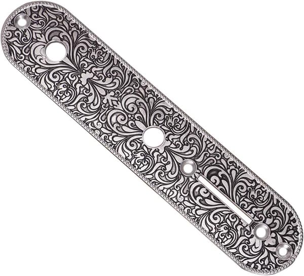 Elektrisk gitar kontrollkrets jernplate gir kretsmontering metallplate - sølv