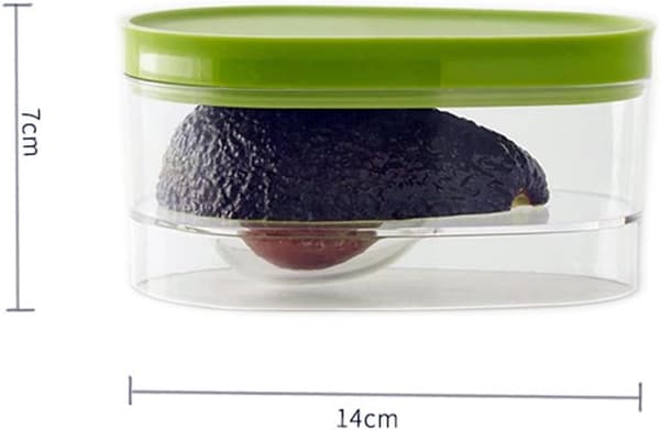 Avocadoboks til opbevaring af avocado, genanvendelig, 2 stk., grøn