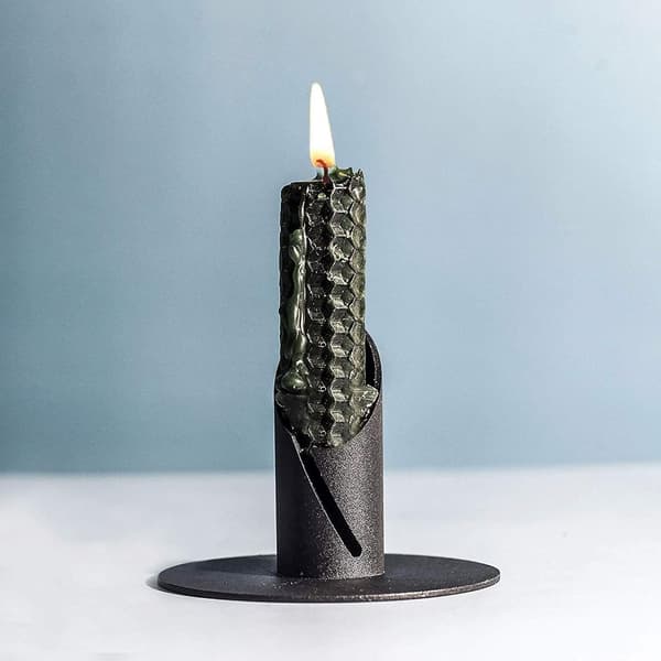 2 metall koniske lysestakeholdere, moderne lysestake, til bryllup, bursdag