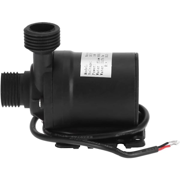 DC 12V 800L/H 5 m nedsänkbar pump, borstlös, för vattencirkulationssystem Solcirkulationssystem för dammar, akvarier, fontäner