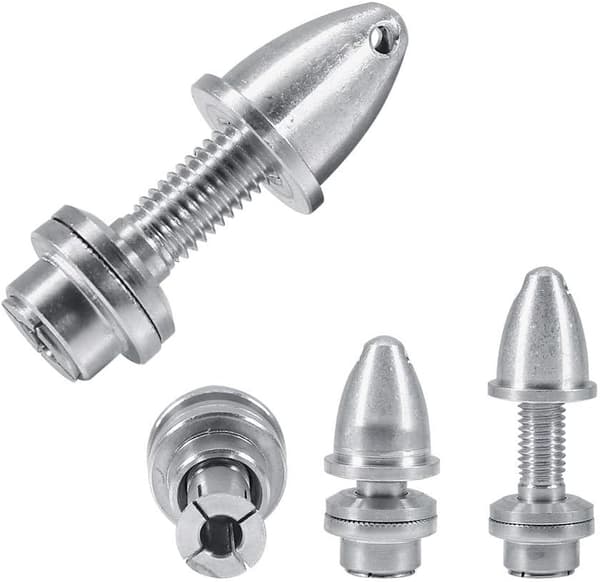 5 stk 5 mm propelladaptersett, 5 mm aluminiumskulepropelladapterholder for RC-motorpropell