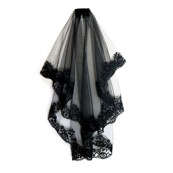 Halloween sort kammet brudekjole 55-75CM