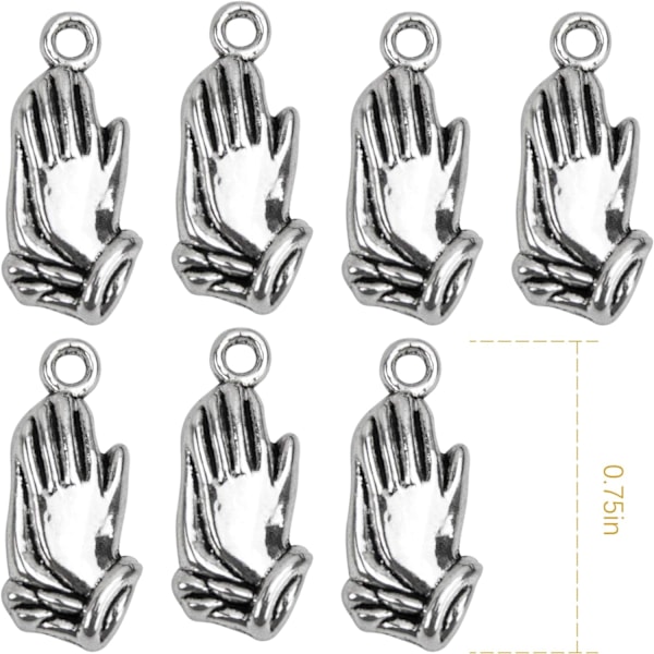 100-pack kreativa böneberlocker - berlocker för smyckestillverkning, halsband och hängen