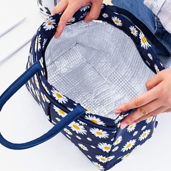 Bærbar Daisy Matpose Kjølebagger Matkjølebagger Oxford Piknikbag green