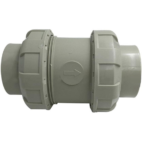 Backventil (40 mm) Grå Vattenblock Läckageskyddsventil Tvättmaskin Diskmaskin 40mm
