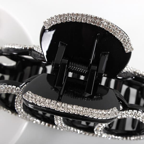 Rhinestone hårklemme stærk hårklemme til tykt hår