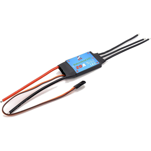 Dubbelriktad 20A borstlös ESC, marin pneumatisk undervattenspropeller 20A