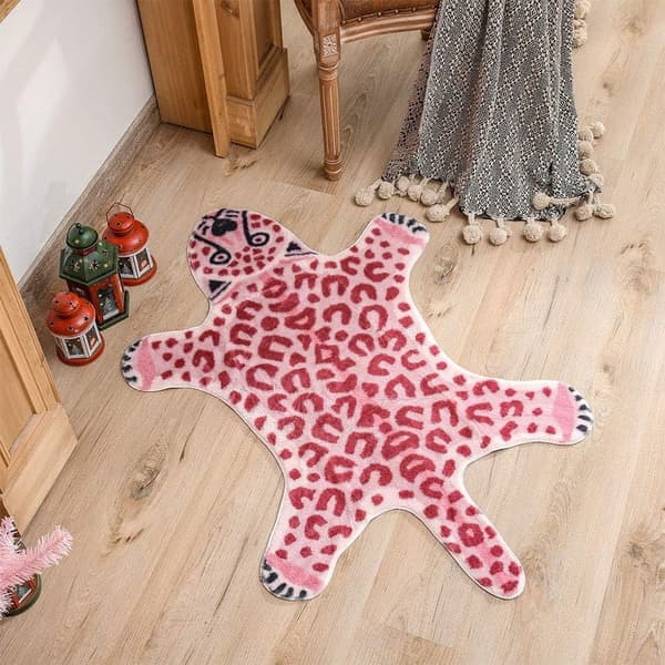 Leopard/løver/tigerprint tæppe, imiteret pels - Til at dekorere et børneværelse (stil 1)