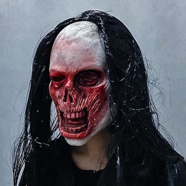 Skräckspöke Kvinnomask, Latex Läskig Halloween Mask Läskig, Ond Mask Djävul Halloween Cosplay Rekvisita