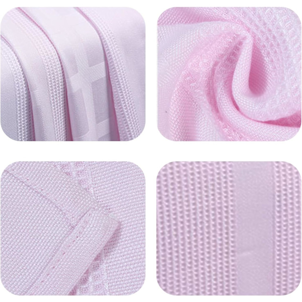 Fiber Sommarfiltar Dubbelsidig Kylande Fiber Sömn Mjuk Filt för Sovrum, 100x150cm, rosa pink