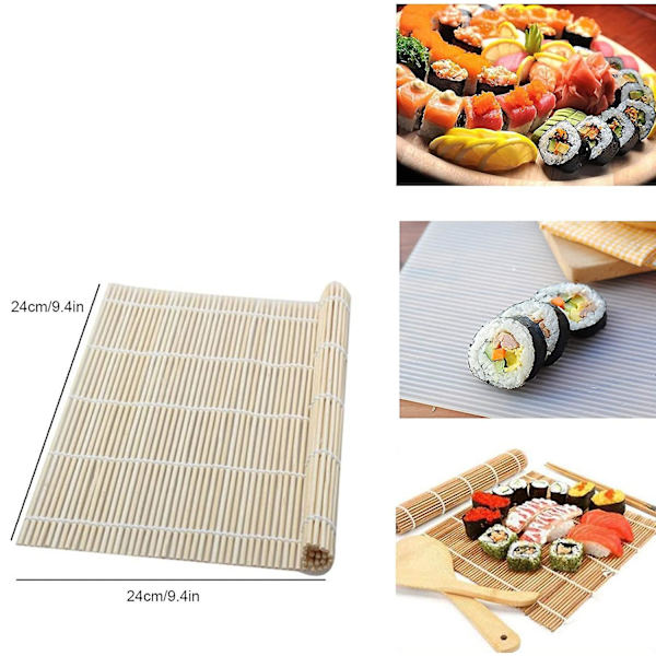 DIY Sushi Making Roller Shutter Rolling Bamboo Sushi Mats 4pieces