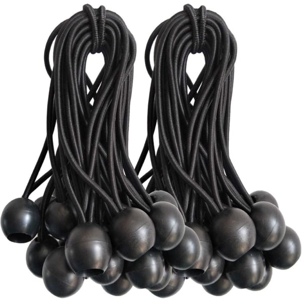 Latex Ball Head Bungee Cord 6 tum Utomhus Fast Tält Bungee Cord 50 stycken
