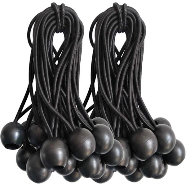 Latex silkesnöre bollhuvud bungee sladd 9 tum utomhus fast tält bungee sladd 20 st