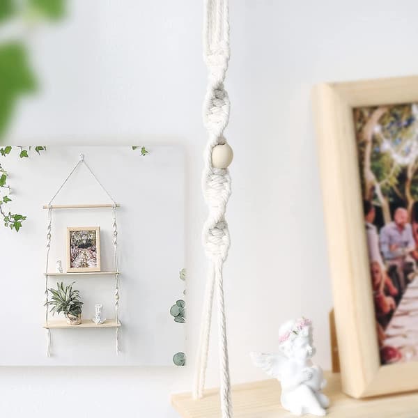 Boho Handvävd Gobeläng Väggdekor Hylla