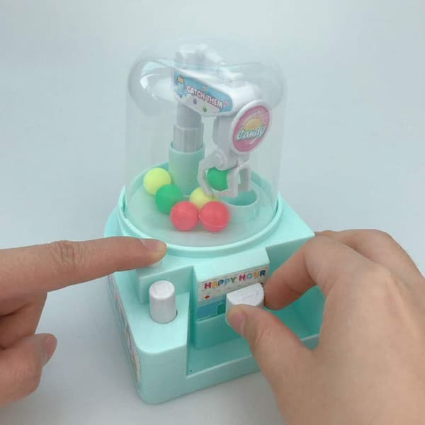 Catcher Claw Machine Toy Crane Catch Toy Mini Grabber Arcade Game Ball Machine No Battery Required