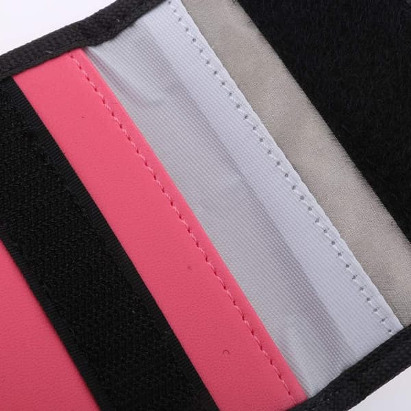 1 st Smart Key Signal Shield Pouch Reläattack Bil Anti-stöld Hållbarhet (rosa)