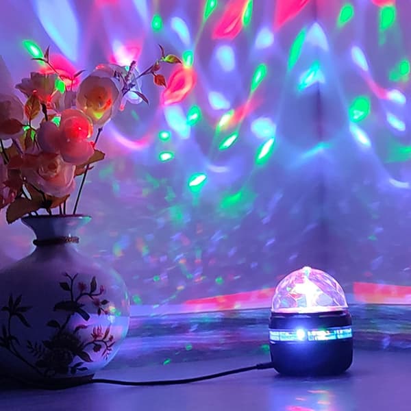 LED Galaxy Stjernelys Projektorlampe til Børneværelse Mini Stjernenatlampe 360° Roterende
