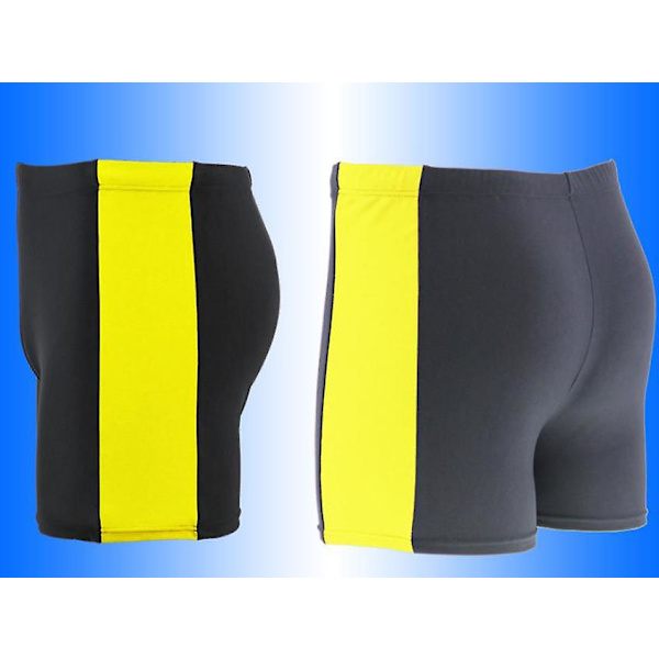Badbyxor för vuxna män, färgmatchande, för varma källor, semester vid havet, strandshorts (gula) Yellow
