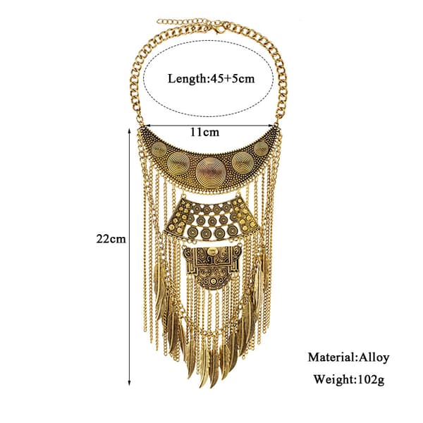 Halskjeder Anheng Maxi Choker Statement Boho Dame Smykker