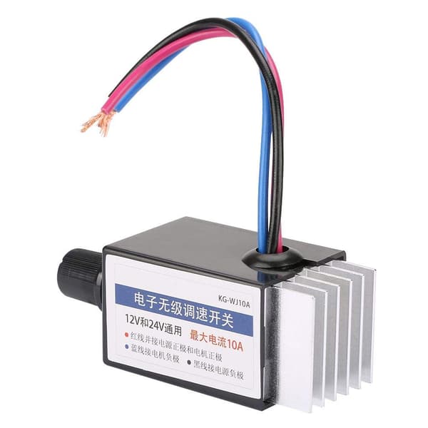 Universell DC 12V/24V motorvarvtalsregulator för bil lastbilsfläktvärmare