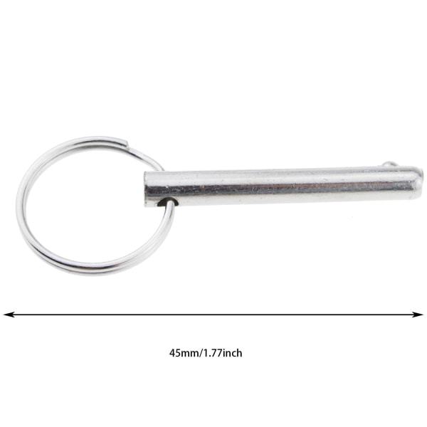 4 st Bimini Top Pin Snabbkopplingsstift 45mm Full 316 Rostfritt Stål, Marin Hårdvara