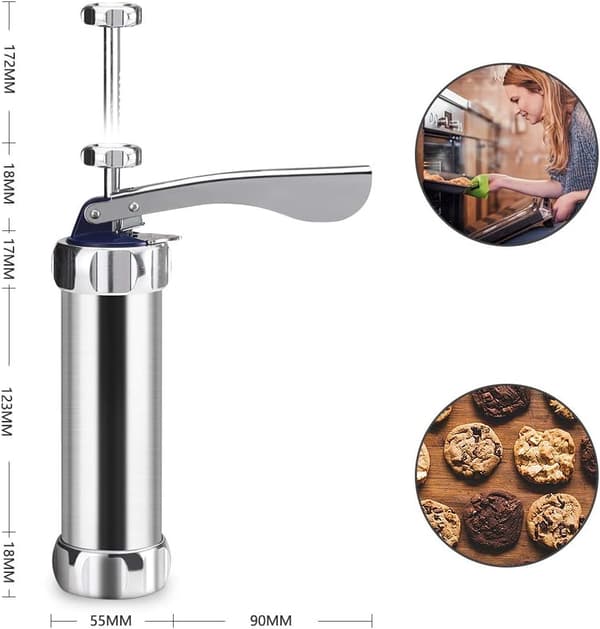 Cookie Maker Cookie Press Gun Kit til DIY Kiksmaskine og Dekoration
