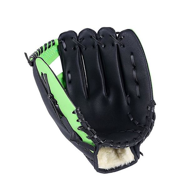 Outfieldhandskar Baseballhandskar Softbollhandskar – Vuxen- och ungdomsstorlekar – 10,5 tum storlek Vantar, Grön green 10.5寸