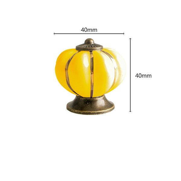 2-pack 40mm köksknoppar, retro keramiska skåp lådhandtag (grönt) green