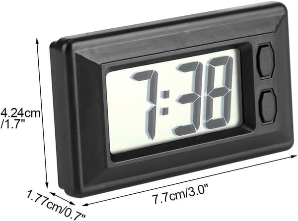 77x42.4x17.7mm Slim Elektronisk Klocka LCD Digital Datum Tid Kalender Display
