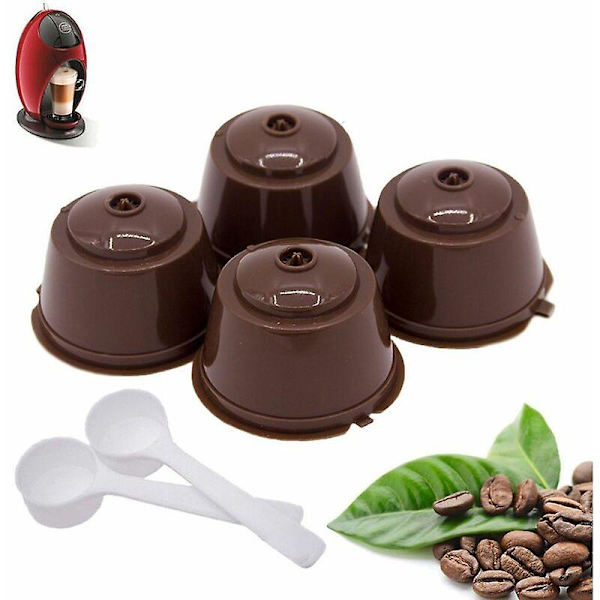 6 st refillerbara kaffekapslar, med 2 teskedar