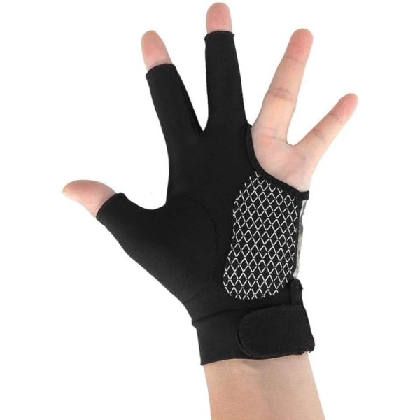 Biljardhandskar 3 fingrar Poolhandskar Brygghandskar Poolhandskar- vargögat-M color 4 m