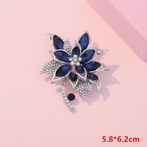 Lavendel Blomsterbroche Krystal Rhinestone Tulipan color 2