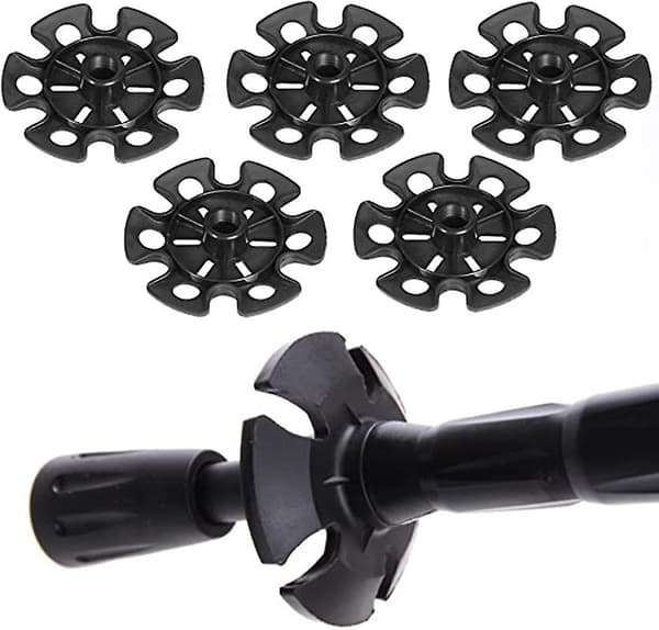 5 st Trekking Pole Snow Baskets, Avtagbar Mud Ski Basket Walking Hiking Stick