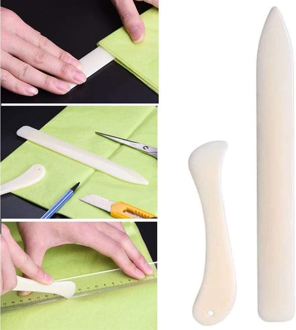 Benmappe papirholder, papirfolder, falseværktøj, håndlavede bøger