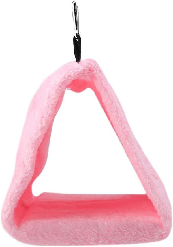 Vintervarm fuglerede, hjemmesko, dværgpapegøjer, plys fugleskjulested til hamstere, papegøjer-(M Pink) Pink