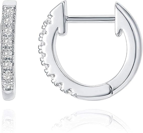 14K Guldbelagte Cubic Zirconia Manchetøreringe Huggie Stud