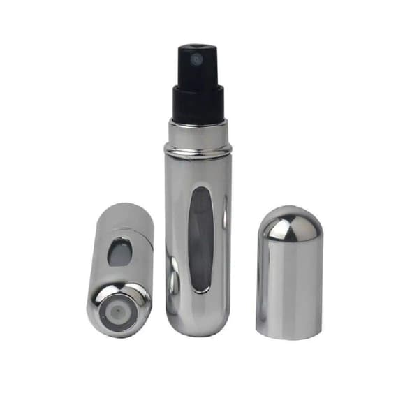 Bärbar Mini Påfyllningsbar Parfymförstövare Flaska Spray, Doftpumpfodral för Resor 4 st Pack 5ml