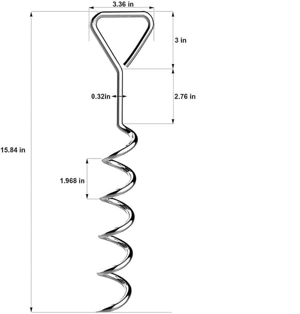 Trampolin Heavy Duty Trampolin Form Stål Stakes Ankar Kit